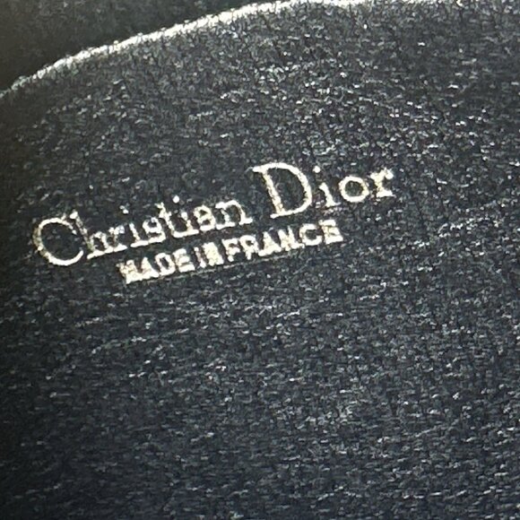 Christian Dior Blue/Beige Canvas Clutch Bag - Picture 12 of 12